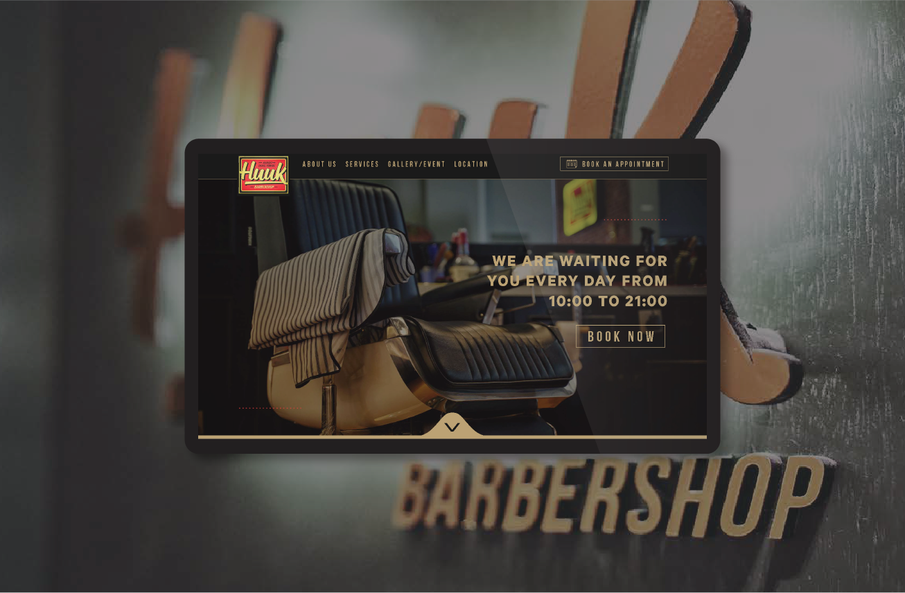 Huuk Barbershop: Website Design & Develop