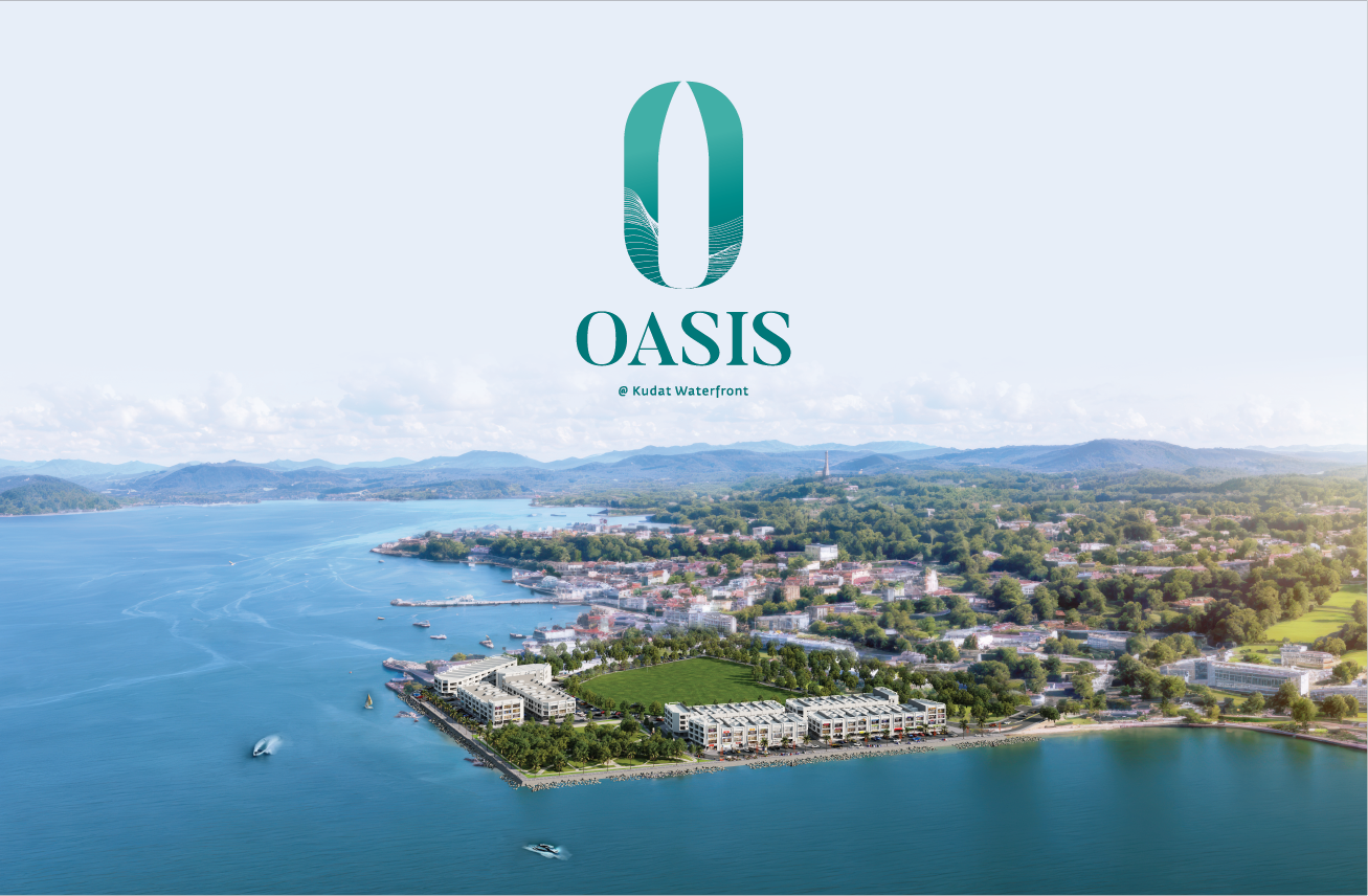 Oasis @ Kudat Waterfront: Logo Design · CGI · Marketing Collateral